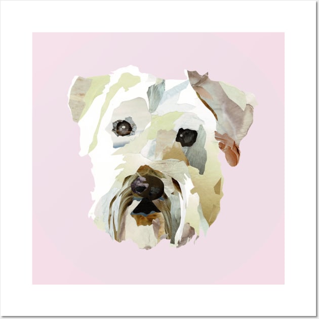 Benji the Soft-Coated Wheaten Terrier Wall Art by jeslorgra